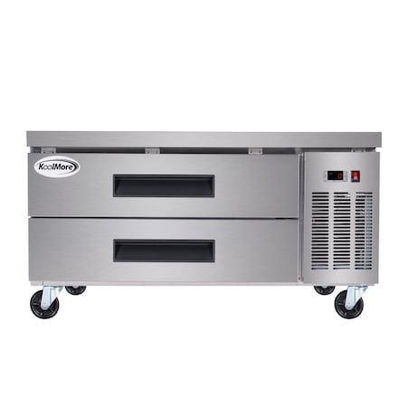 Koolmore 48 in. 2-Drawer Commercial Chef Base Freezer in Stainless-Steel KM-BF-482D