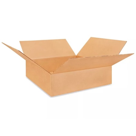 Bcp 24 in x 24 in x 6 in Shipping Box, Kraft, Corrugate, Single Wall, 32 ECT 24246