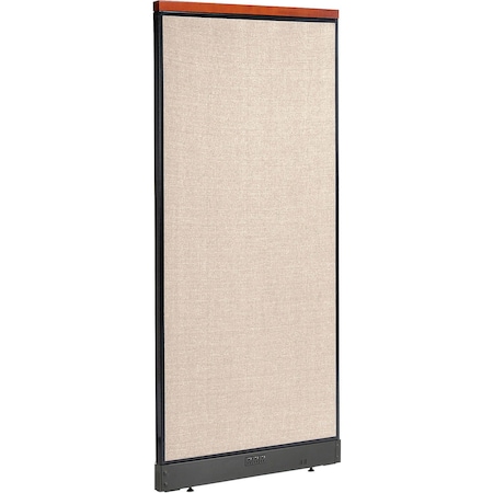 Global Industrial Interion Deluxe Electric Office Partition Panel, 36-1/4"W x 101-1/2"H, Tan 695788DETN