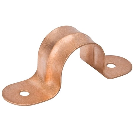 B & K Pipe Strap, 1-1/2 in Opening, Steel, Copper, 4/PK, 4PK C13-150HC