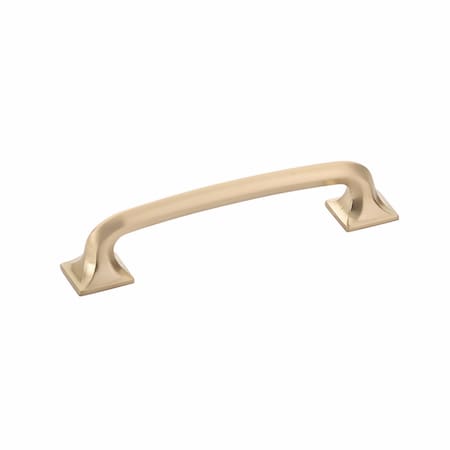 Schaub 5in Center to Center Northport Square Cabinet Pull Signature Satin Brass Finish 216-SSB
