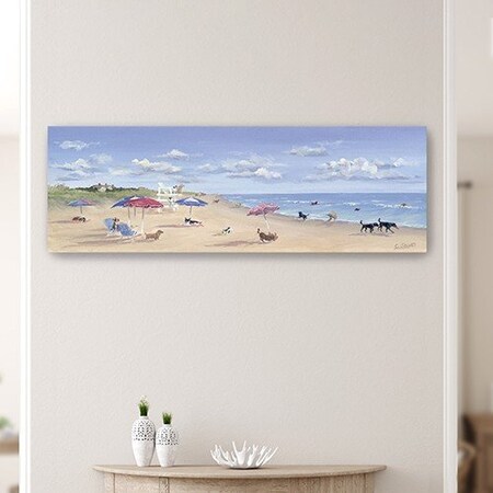 Homeroots Dogs Rule The Beach Unframed Wall Art 398953