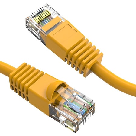 Axiom 50Ft Cat6 Cable W/Boot Yellow C6MB-Y50-AX