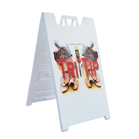 Signmission Tri Tip, A-Frame & 2 Sign Inserts, Heavy-Duty Plastic Frame SBHD-C-2436-Tri Tip