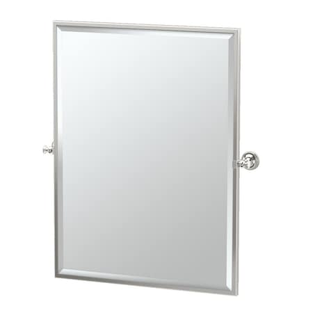 Gatco Tavern 32.5" Framed Rectangle Mirror, Polished Nickel 4129FS