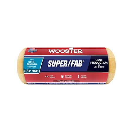 Wooster R239 7 in. Super Fab 0.37 in. Nap Roller Cover 71497660176