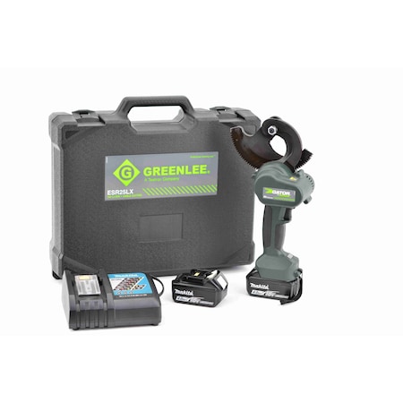 Greenlee Cordless Cable Cutter, 18 V DC, Li-Ion Battery, Gator(R) Tools Series ESR25LXB