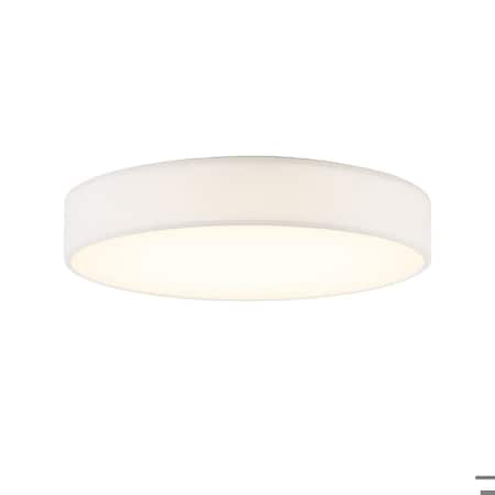 Afx Ashland LED Flush Mount - 19in Dia. - White Linen ALDF19LAJUDWH