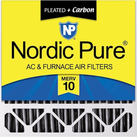 Nordic Pure 20x20x5 (4 3/8) Honeywell Replacement Furnace Filters MERV 10 Plus Carbon 1 Pack (20x20x5HPM10C-1)