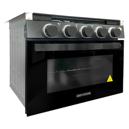 Cocina Casera 17 in. 2022 Greystone Stainless Steel 2 in 1 RV Gas Range & Cooktop CO3638877