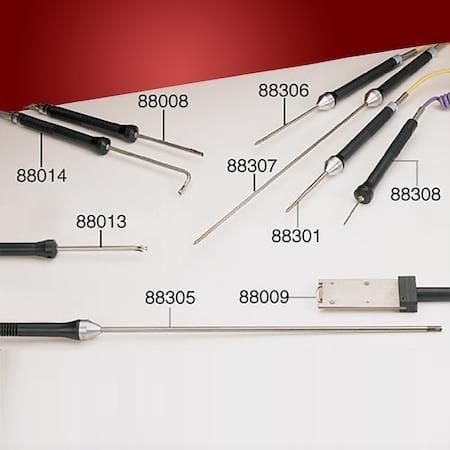 Omega Handheld Thermocouple Probe, Surface & Insertion, K Type, 0 degC to 400 degC, 0.156 " x 3.5 " Probe 88008K