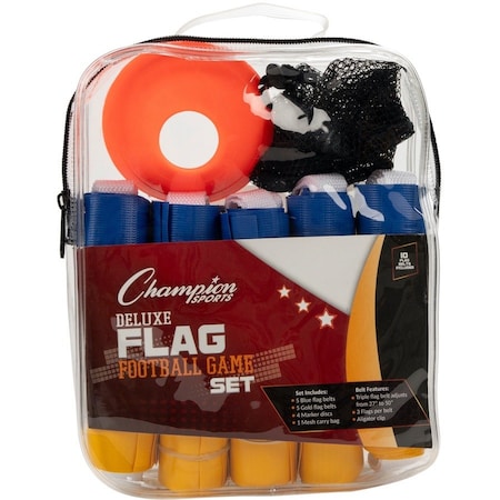 Champion Sports 10 x 8 x 2 in. Flag Football & Cone Set TFFSET