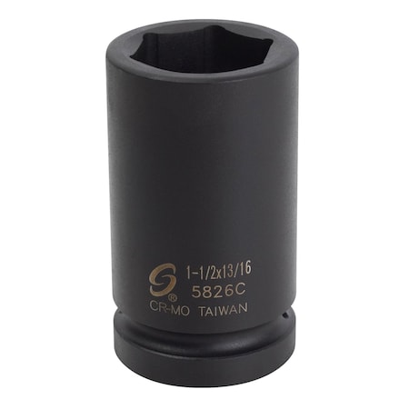 Sunex 1 in Drive 1 1/2 in X 13/16 in Combination Budd Wheel Impact Socket 5826C