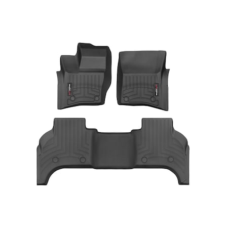 Weathertech Black, Front and Rear Floorliners 441629-1-2