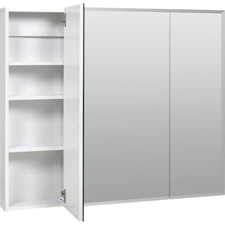 Zenith Frameless Beveled 35-7/8'' Wx29-7/8'' Hx4-1/2''D Tri-View Surface Mount Medicine Cabinet M36