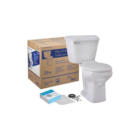 Mansfield Complete Toilet Pro-Fit 4 ADA Compliant 1.6 gal White Round White 117CTK