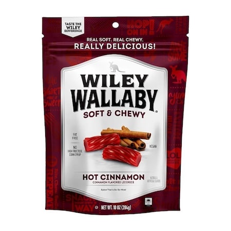 Wiley Wallaby 121192 Candy, Hot Cinnamon, 10 oz 752138