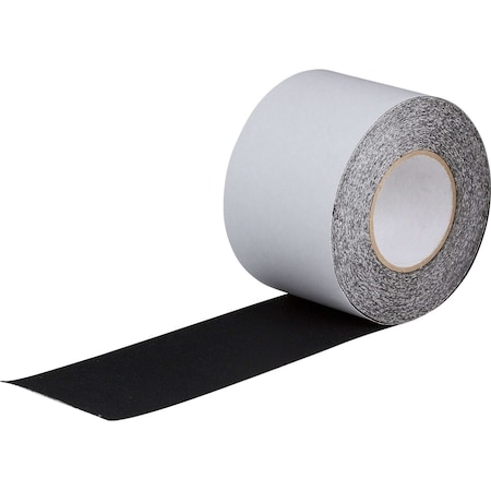 Brady Safety Track Resilient Tapes, Calendared Vinyl, Black, 4in x 60ft, 60PK 98455