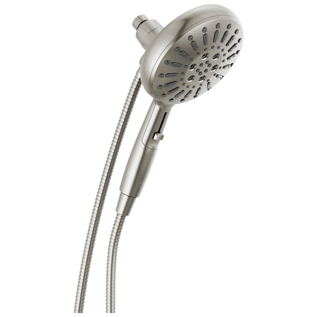 Delta Universal Showering Components 7-Setting Suredock Magnetic Hand Shower In Lumicoat Stainless 54910-SS-PR-PK