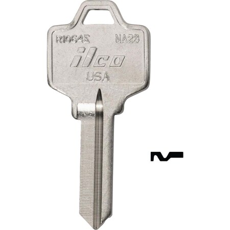 Kaba Ilco National Nickel Plated File Cabinet Key NA6 / DIB R1064D, 10PK AL4419503B