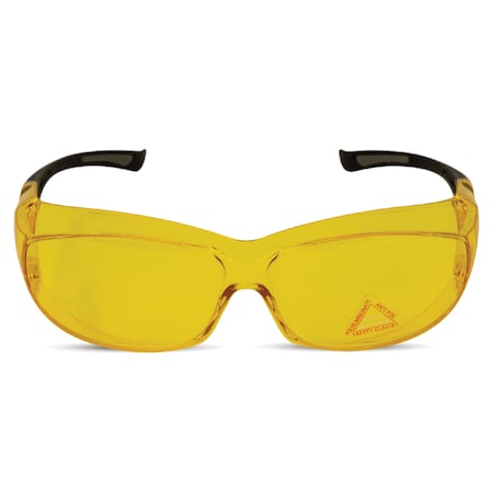 Bison Life PrimeX, Safety Glasses, Anti-Fog & Anti-Scratch, Amber Lens ZH-PRXSG-ABLBKT-MS14