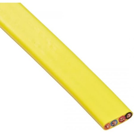 Kh Industries Festoon Cable, C-Track, Flat Cable, 12Awg/4C, 33 Amps, 130 Ft Pre-Cut FTCB-12/4-130