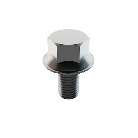 Zoro Select Not Graded, 1/2"-28 Serrated Flange Bolt, Plain Stainless Steel, 1/2 in L, 100 PK 31-SFH-25F-50