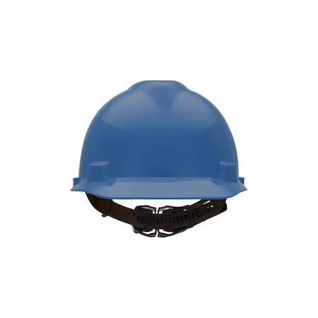 Msa Safety V-Gard Slotted Cap, 1-Touch Suspension, Type 1, Class E, Blue 10057442