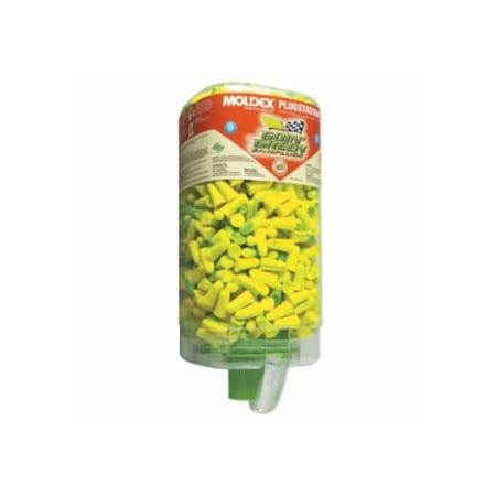Moldex PlugStation Earplug Dispenser, Disposable Plastic Bottle, Foam Earplugs, Green Swirls, Goin', 500PK 507-6647