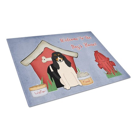 Carolines Treasures Dog House Collection Swiss Hound Glass Cutting Board, Large BB2798LCB