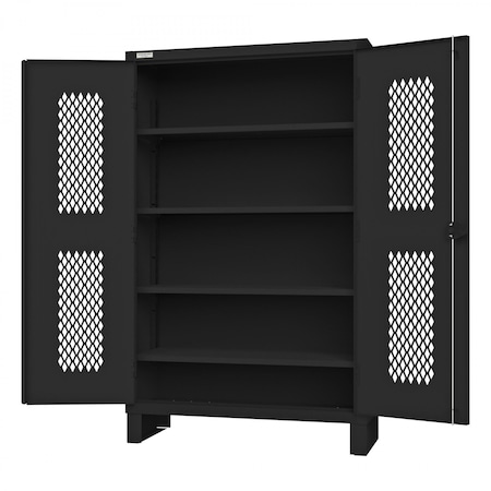 Durham Mfg Ventilated Cabinet, 4 Shelves 2703V-4S-08T