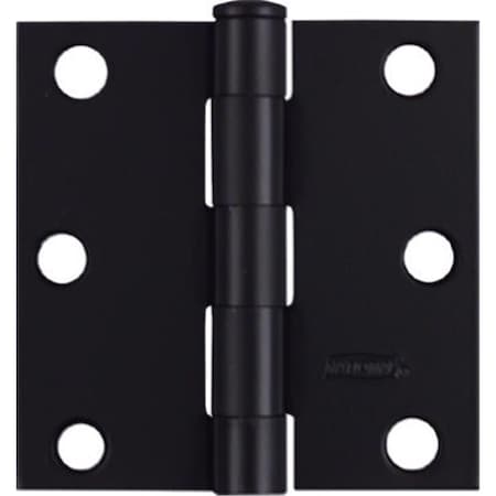 Eat-In N241-182 3 x 3 in. Black Square Corner Door Hinge EA865772