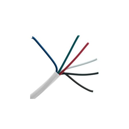 Cable Wholesale Plenum Security Cable, White, 18/6 (18 AWG 6 Conductor), Stranded, CMP, Spool, 1000 foot 11K5-06912MH