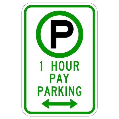 Sign Solutions Usa Parking Sign, 12 in W, Aluminum Sign, White DUS06DWT1218R7-21