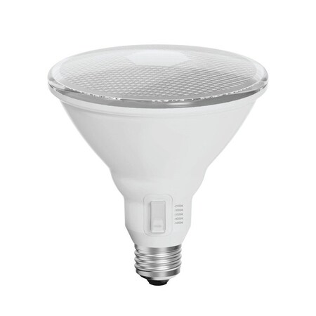 Feit Electric Color Changing LED Light Bulb, Motion Activated, PAR38 Lamp, 100 W Equivalent, White PAR38100/5CCTCA/M
