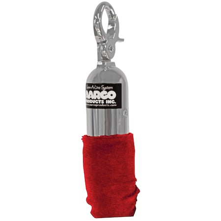 Aarco Form-A-Line Ropes, Red, Hardware Satin, 8' Tr-125