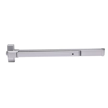 Global Door Controls EDSV Series Aluminum Grade 1 Commercial 36 in. Fire Rated Surface Vertical Rod Touch Bar Exit Device TH1100EDSVBARFA