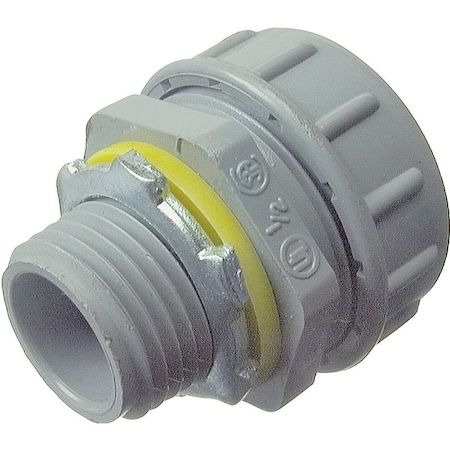 Halex Conduit Fitting Connector, Liquid-Tight, PVC Coated, Red 27620