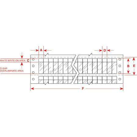Brady DATAB Self-Laminating Vinyl Lbls 2.25 in H x 1 in W Red, Clear 2500/PK, 2500PK DAT-37-292-RD