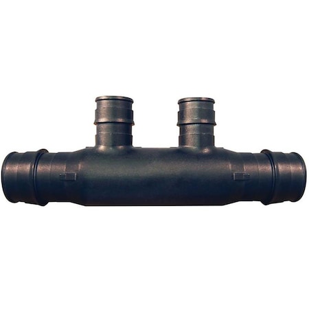 House 0.75 x 0.5 in. 2 Port Pipe Manifold, Poly Alloy HO418937
