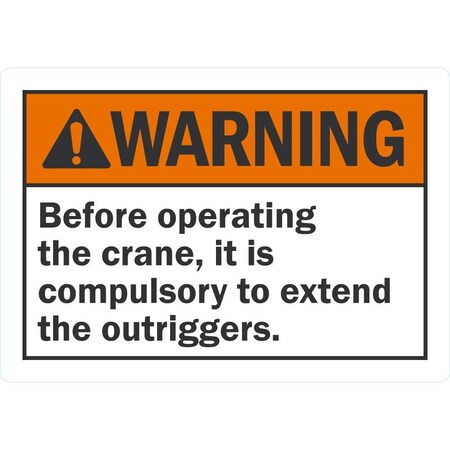 Lyle Before Operating Extend Outriggers, 7x5, Non-Reflective, White G-17419-ND_7x5