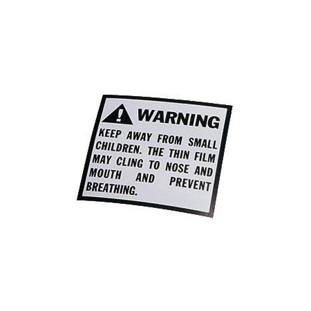 Bubblefast 500 Suffocation Warning Labels SuffLabel