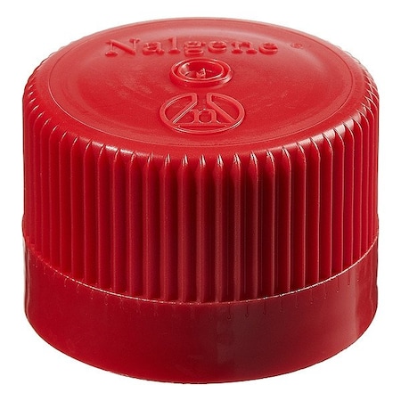 Nalgene Closure, Red, 41 mm Dia, PK250 362150-5384