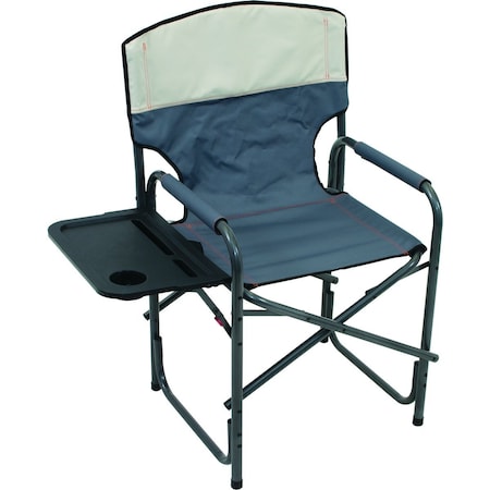 Rio Brands Slate/Putty Polyester Wide Broadback Oversized Directors Chair GRDR383-434PDQ4