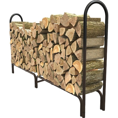 B & K Panacea Black Powder Coated Steel Log Rack 15204
