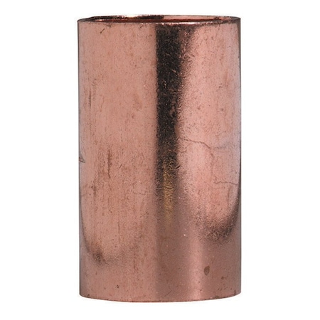 Nibco 1/2 in. Sweat X 1/2 in. D Sweat Copper Coupling with Stop, 50PK CP-W00720J