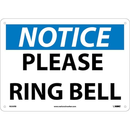 Nmc Notice Please Ring Bell Sign, N330RB N330RB