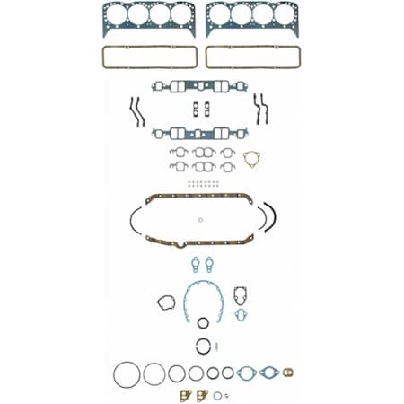Fel-Pro FS 7733 PT2 Full Engine Gasket Set for Small Block Chevy FELFS7733PT-2