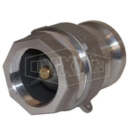 Dixon Bayloc Dry Disconnect Cam and Groove Adapter, 1-1/2 x 2 in, FNPT x Adapter, Aluminum/Zinc, Domestic DBA12-150