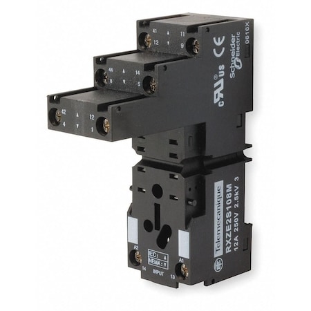 Square D RELAY SOCKET 300V 12A RUZ +OPTIONS RXZE2S108M